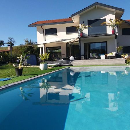 Chambres, Cuisine, Piscine, Spa, Billards, Airhockey, Nature Fillinges ภายนอก รูปภาพ